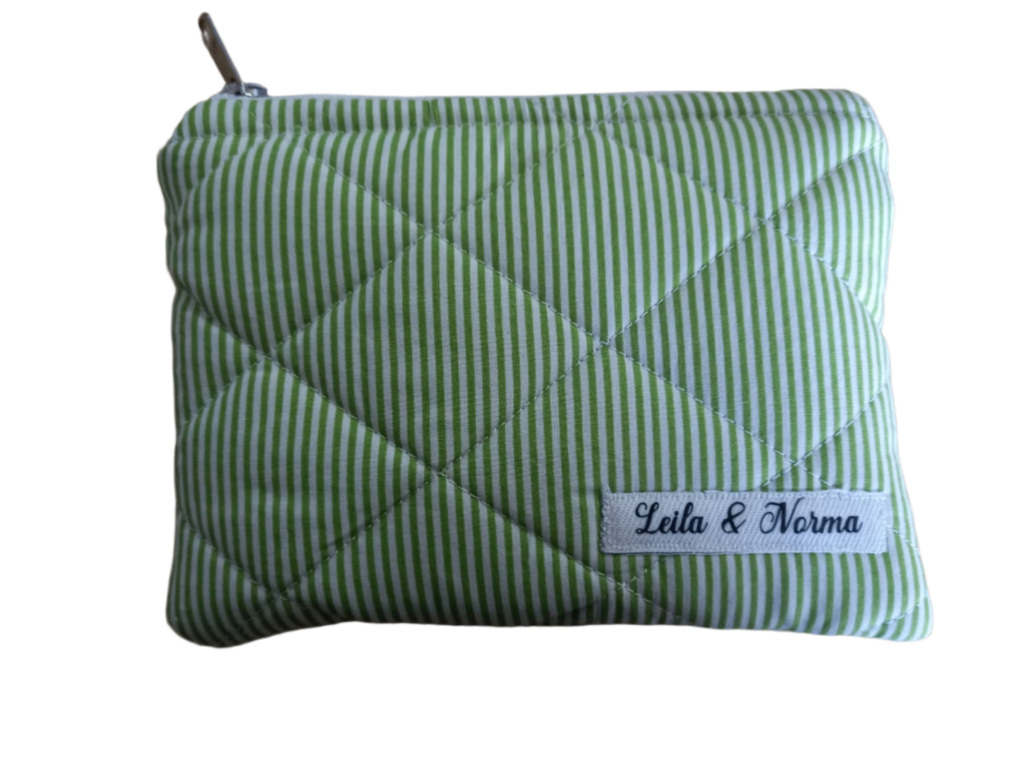 Green Pinstripe Multi-Purpose Quilted Pouches
