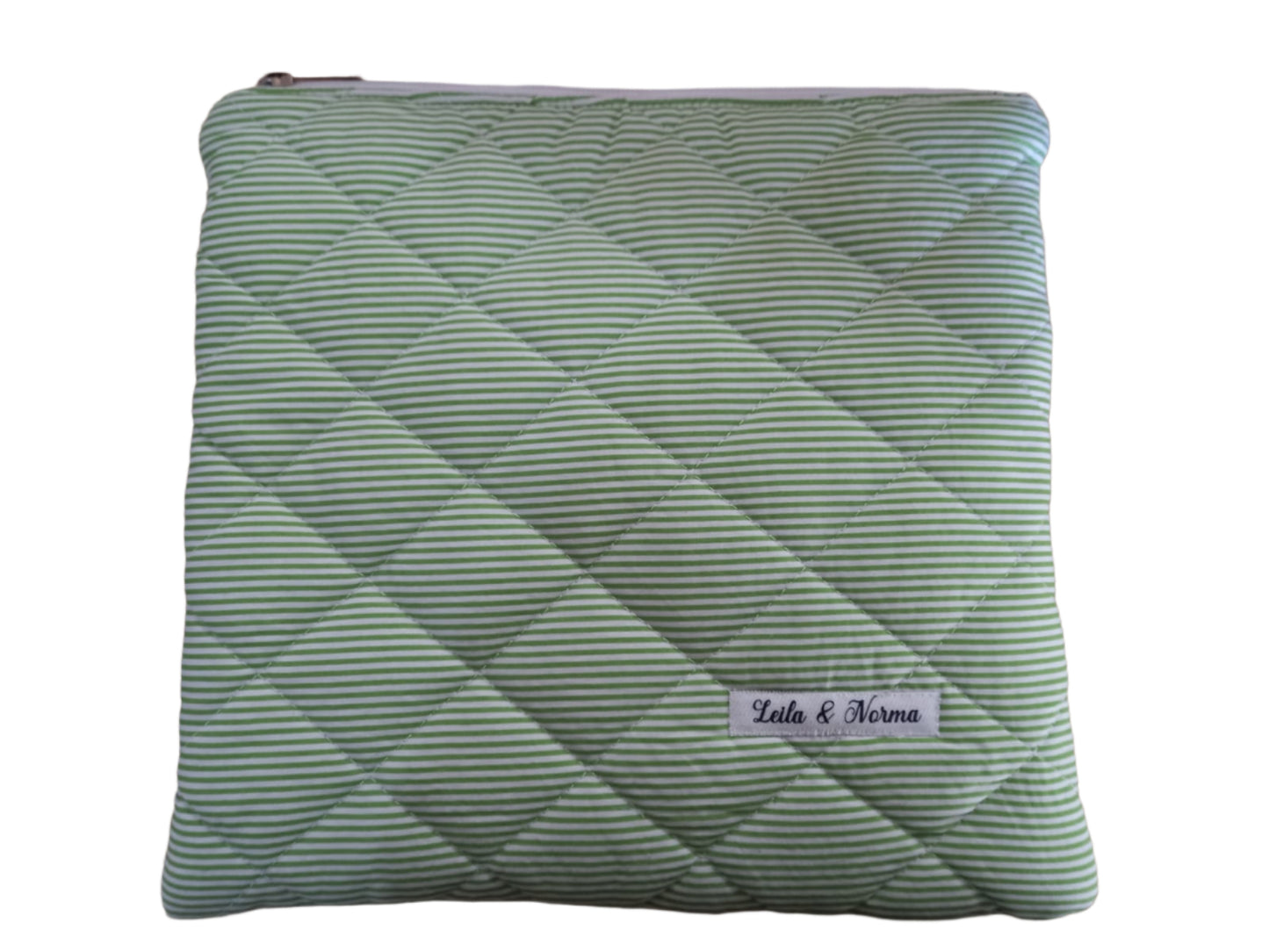 Green Pinstripe Multi-Purpose Quilted Pouches