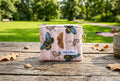 Butterflies on Peach Keychain Wallets