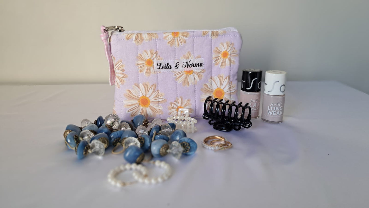 Daisies for Days Multi-Purpose Quilted Pouches