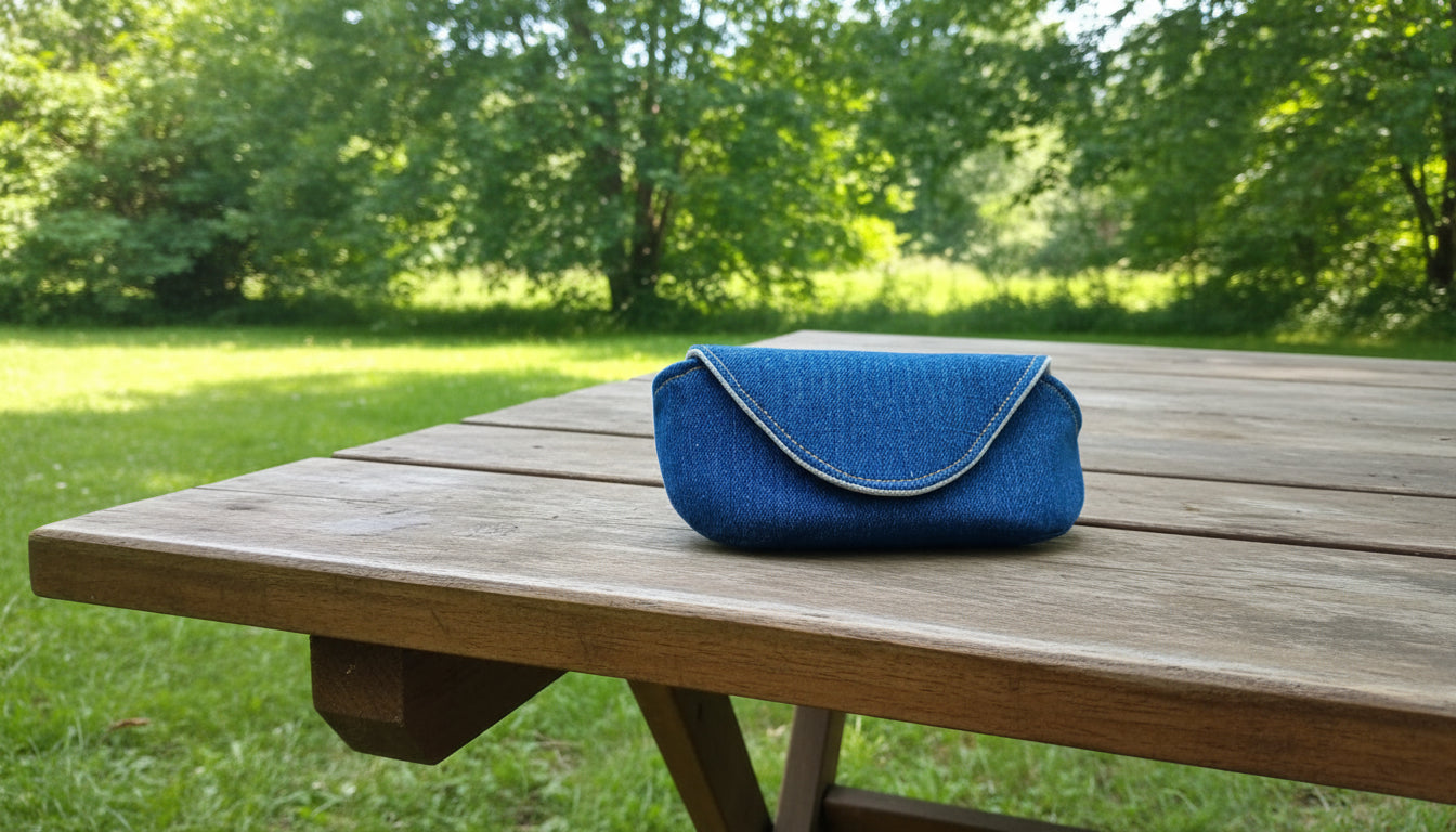 Denim Sunglasses Case