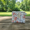 Ditsy Orange Flowers Keychain Wallets