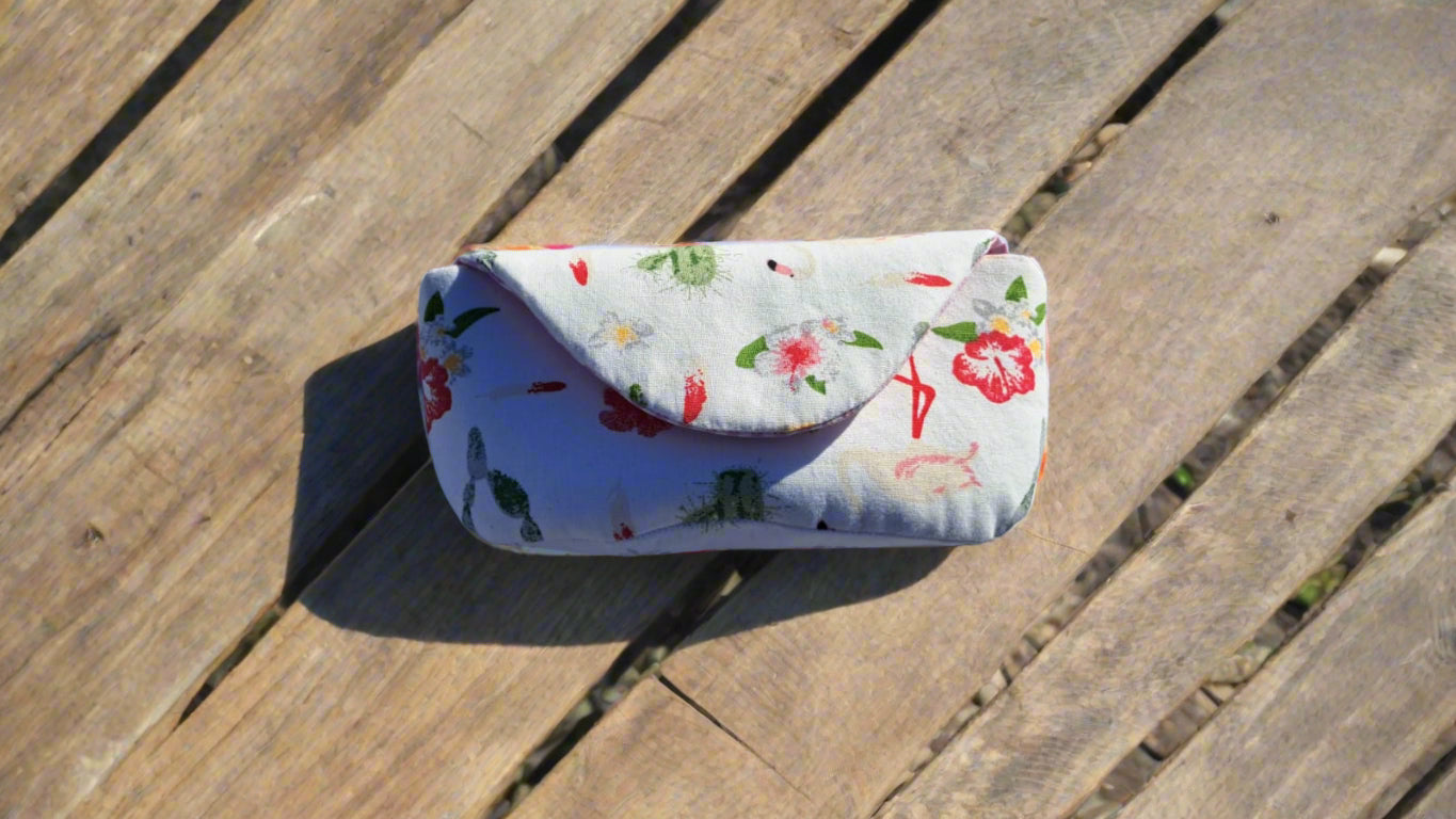 Flamingo Paradise Sunglasses Case