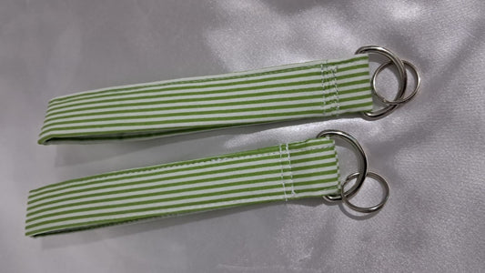 Green Pinstripe Wristlets