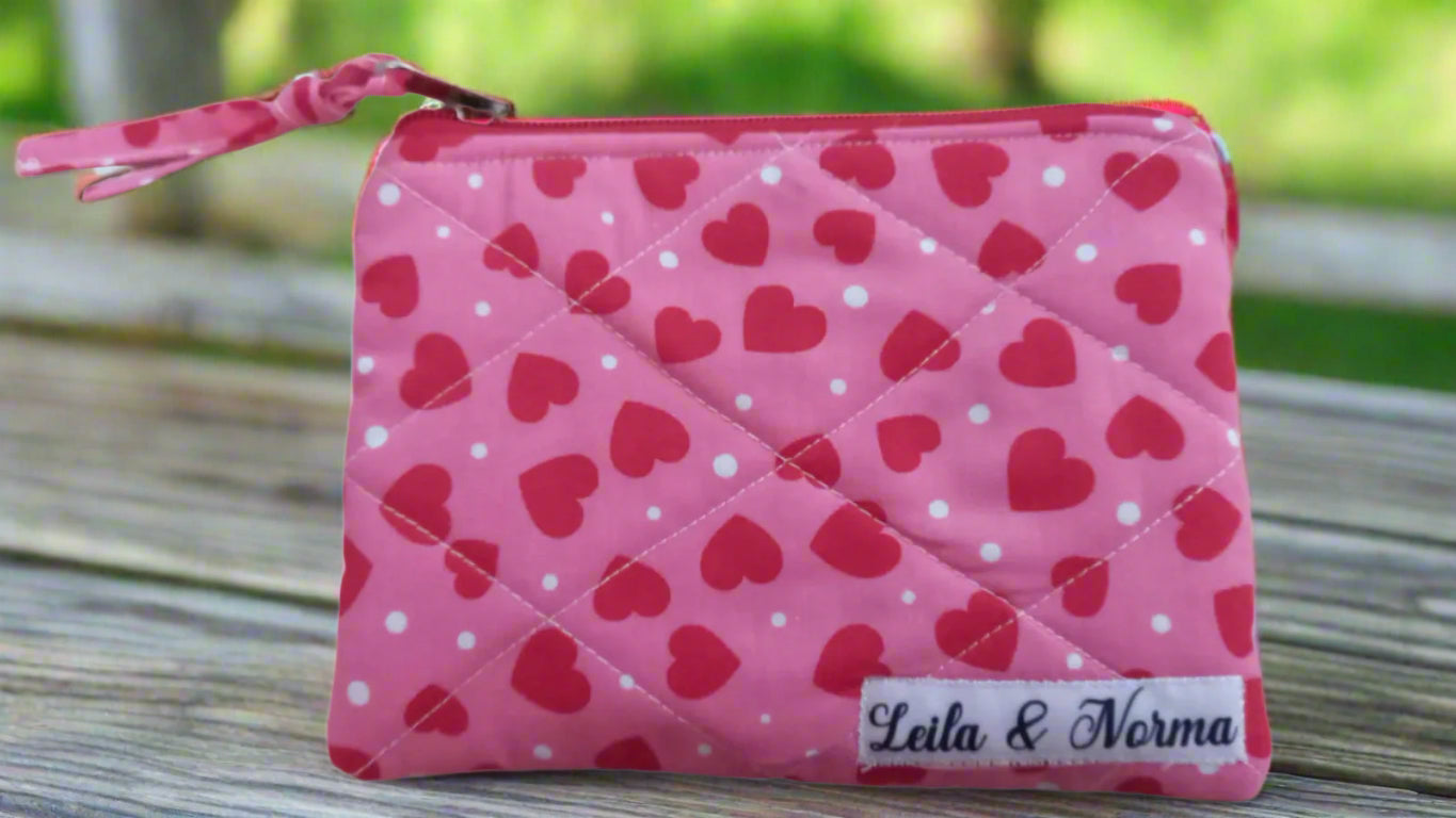 Have a Heart Multi-Purpose Quilted Pouches