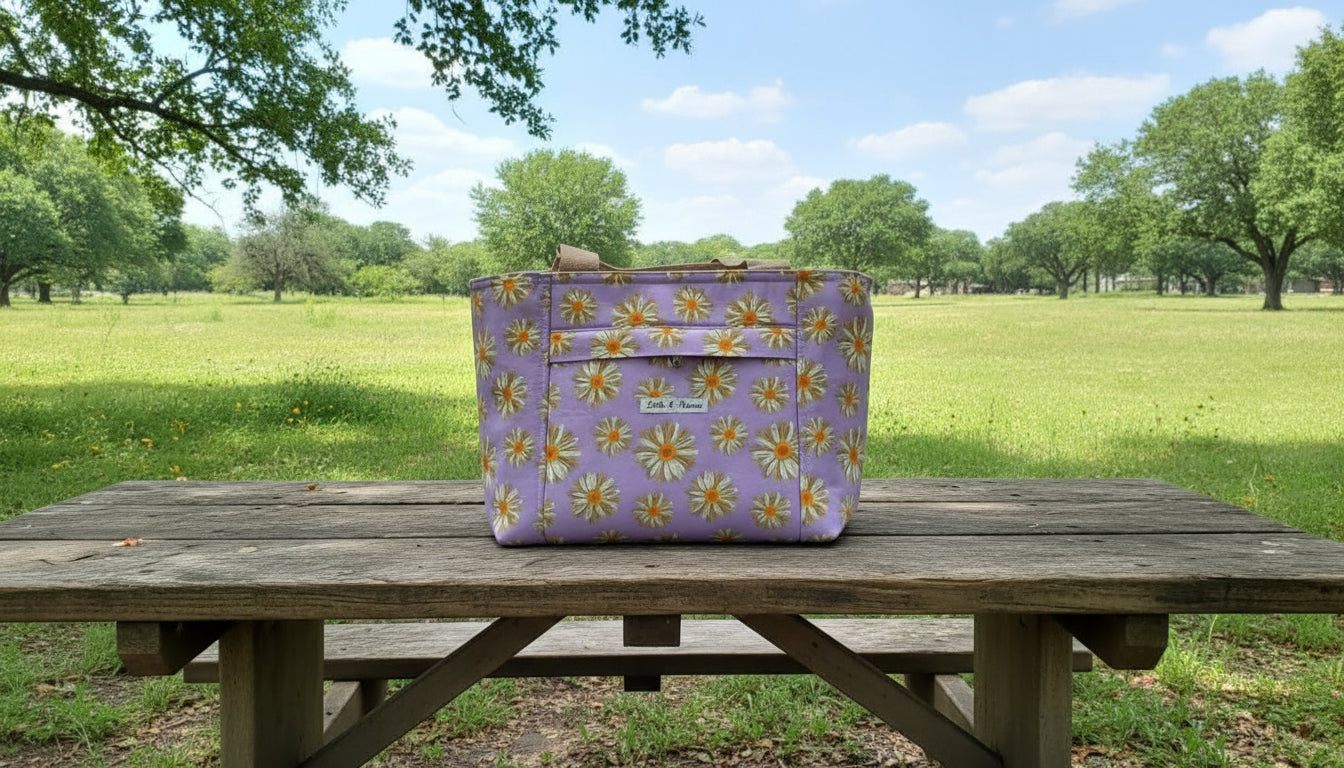 Daisies for Days Zippered Tote Bag