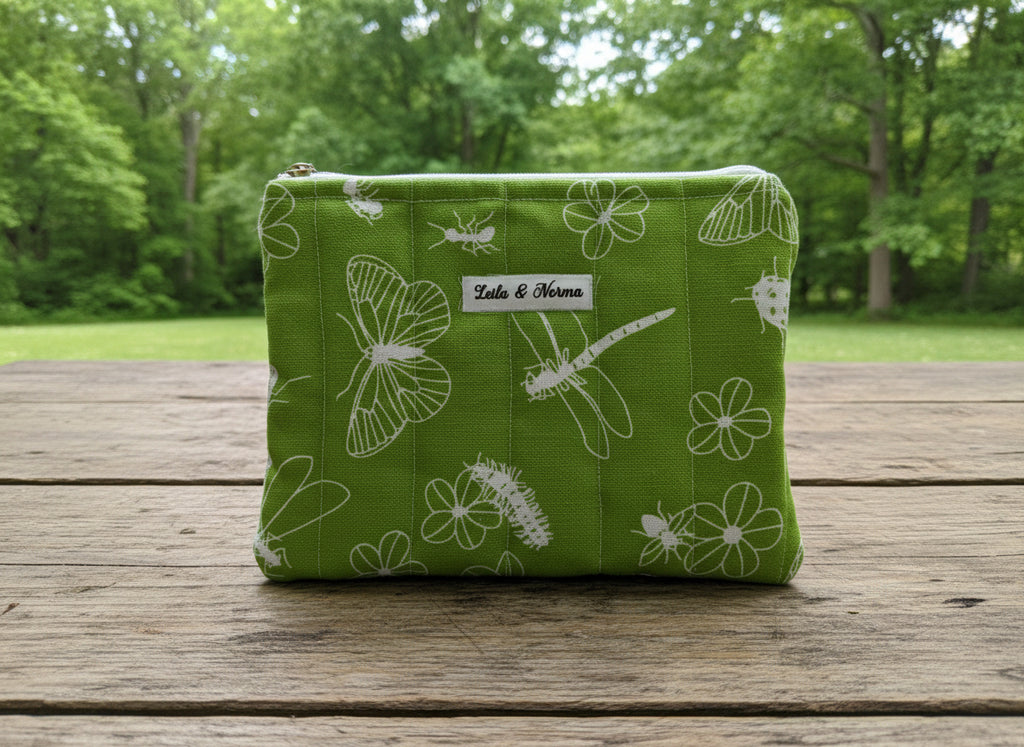 Butterflies 'n Bugs Multi-Purpose Quilted Pouches
