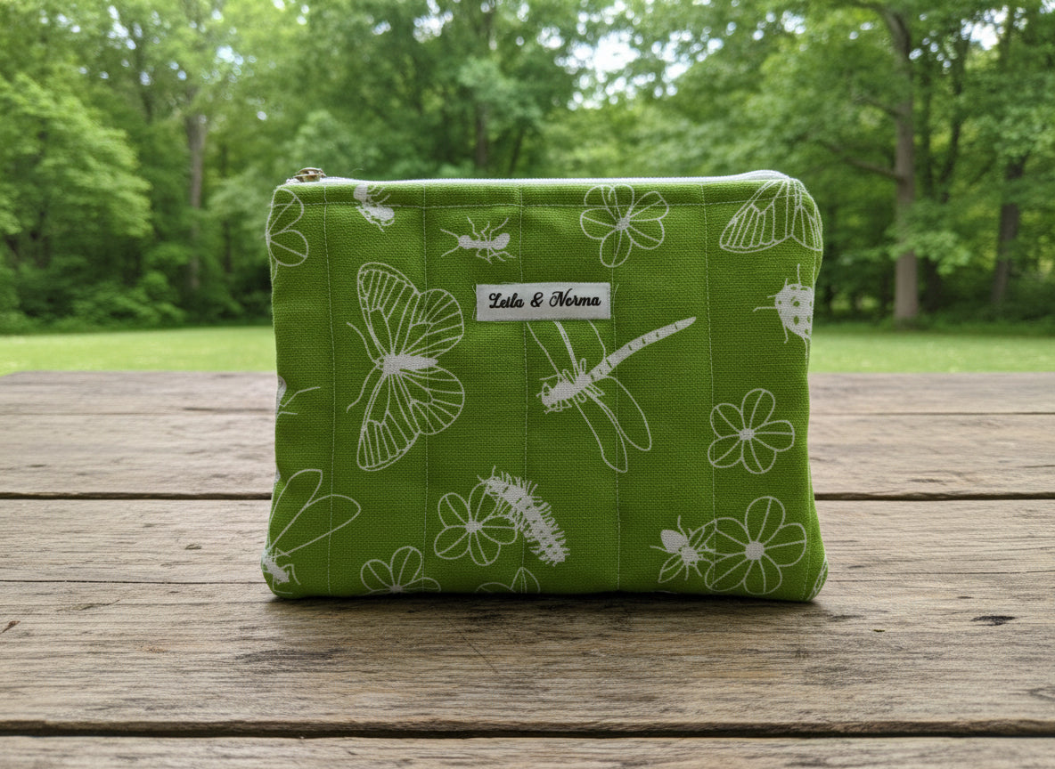 Butterflies 'n Bugs Multi-Purpose Quilted Pouches