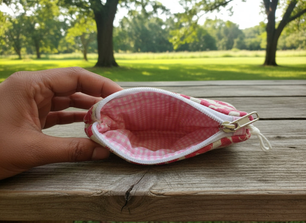 Pink Animal Print Multi-Purpose Quilted Pouches