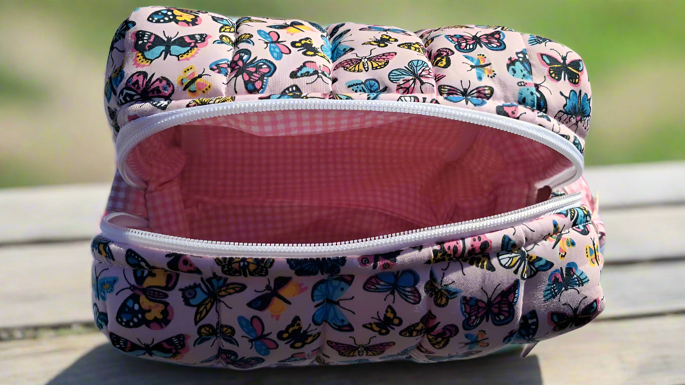 Butterflies Kaleidoscope in Pink Carry All Bags